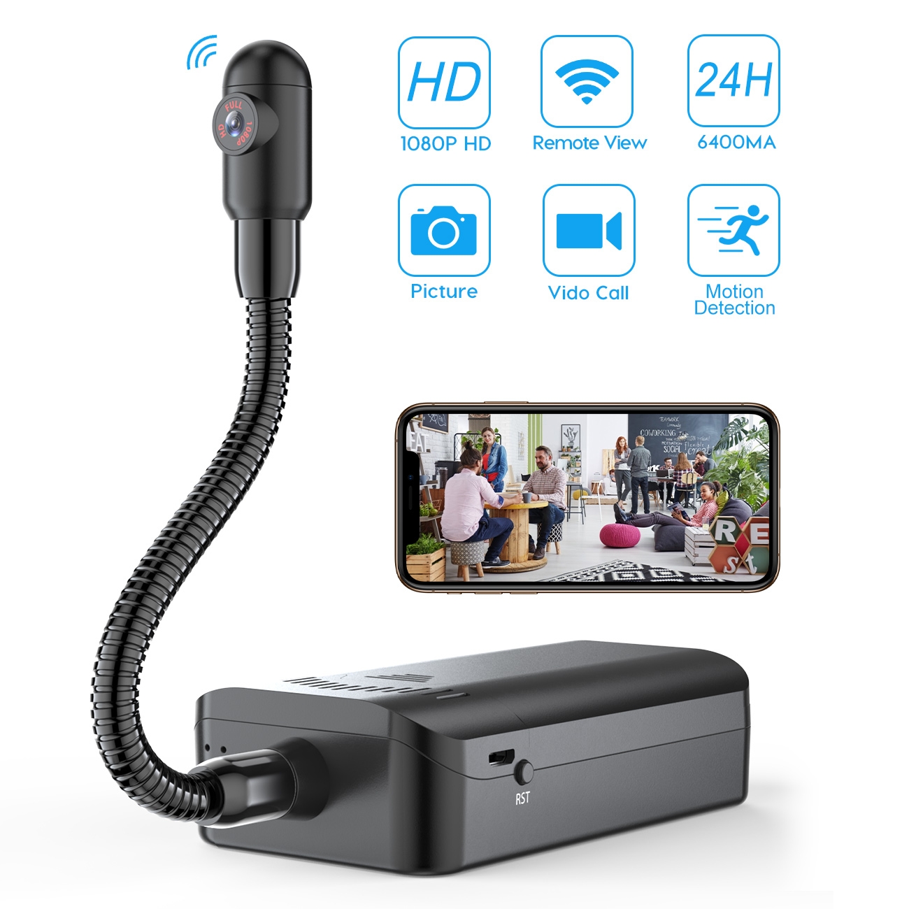 Mini Taşınabilir Kamera WIFI Kablosuz Kamera