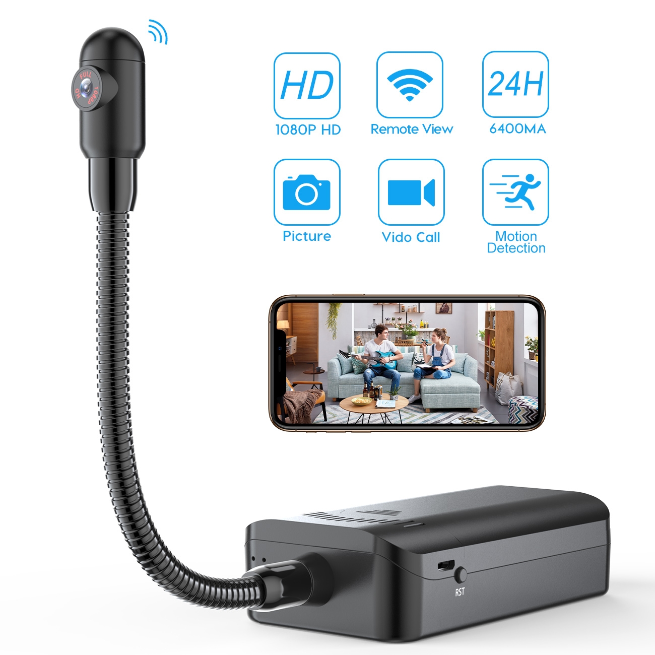 Mini Taşınabilir Kamera WIFI Kablosuz Kamera