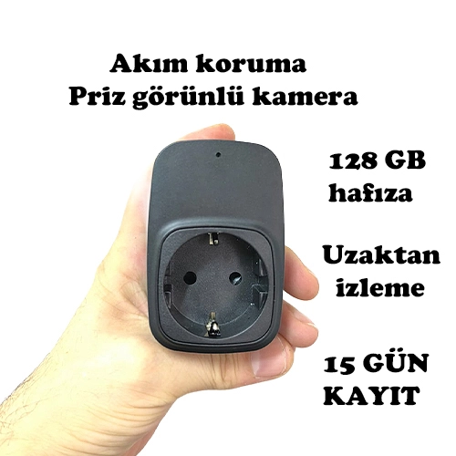 Akım Korumalı USB Priz Gizli Kamera