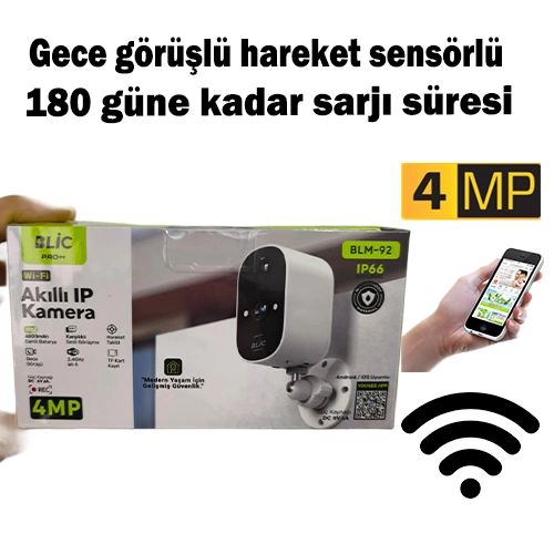 Akıllı WiFi IP Kamera 4MP