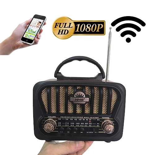 Nostaljik Radyo Görünümlü WiFi Gizli Kamera