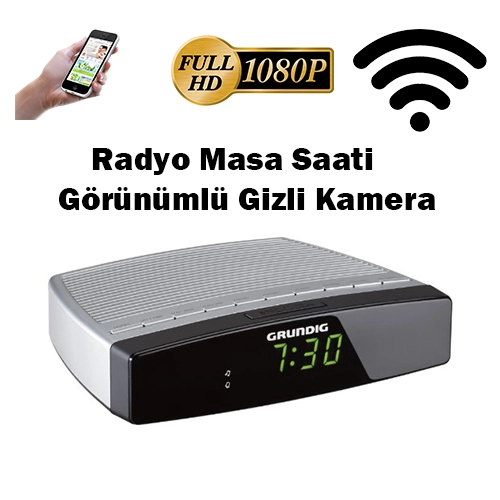 Grundig Masa Saati Görünümlü Gizli Kamera