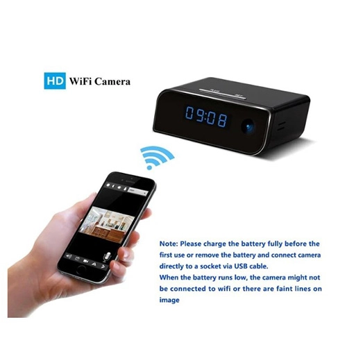 Wi-Fi Gizli Kameralı Masa Saati