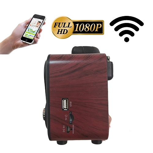 Nostaljik Radyo Görünümlü WiFi Gizli Kamera