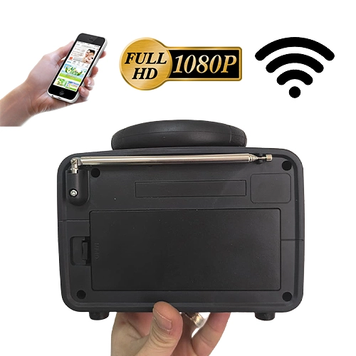 Nostaljik Radyo Görünümlü WiFi Gizli Kamera