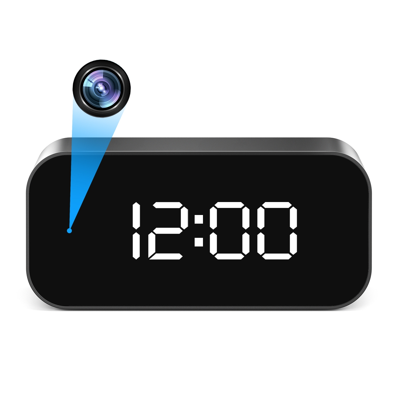 Masa saati geniş açılı gizli kamera