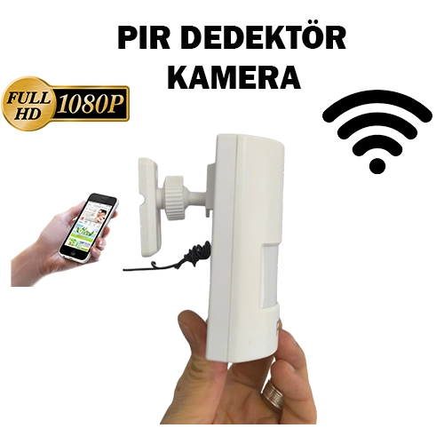 PIR dedektör görünümlü gizli kamera