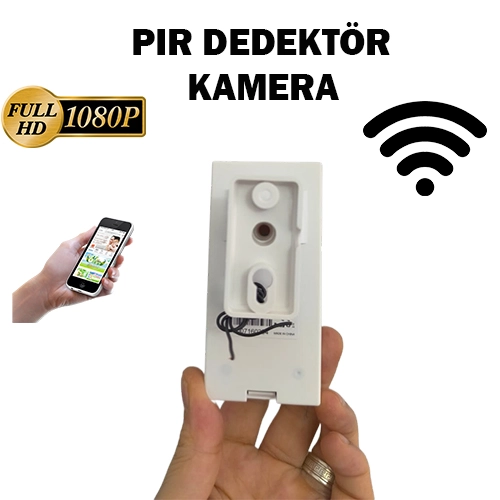 PIR dedektör görünümlü gizli kamera