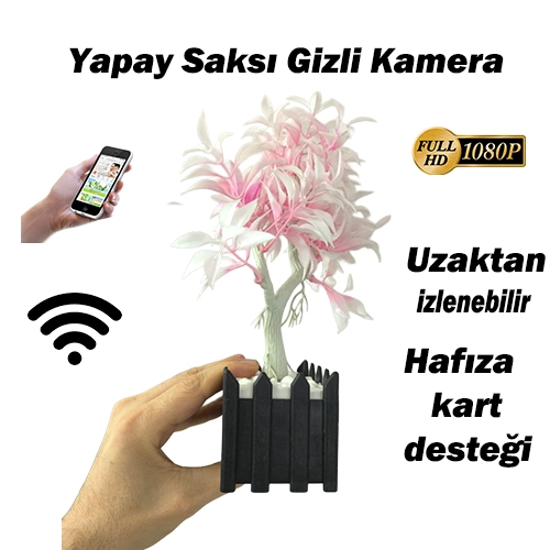 saksi yapay çiçek gizli kamera