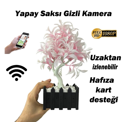 saksi yapay çiçek gizli kamera