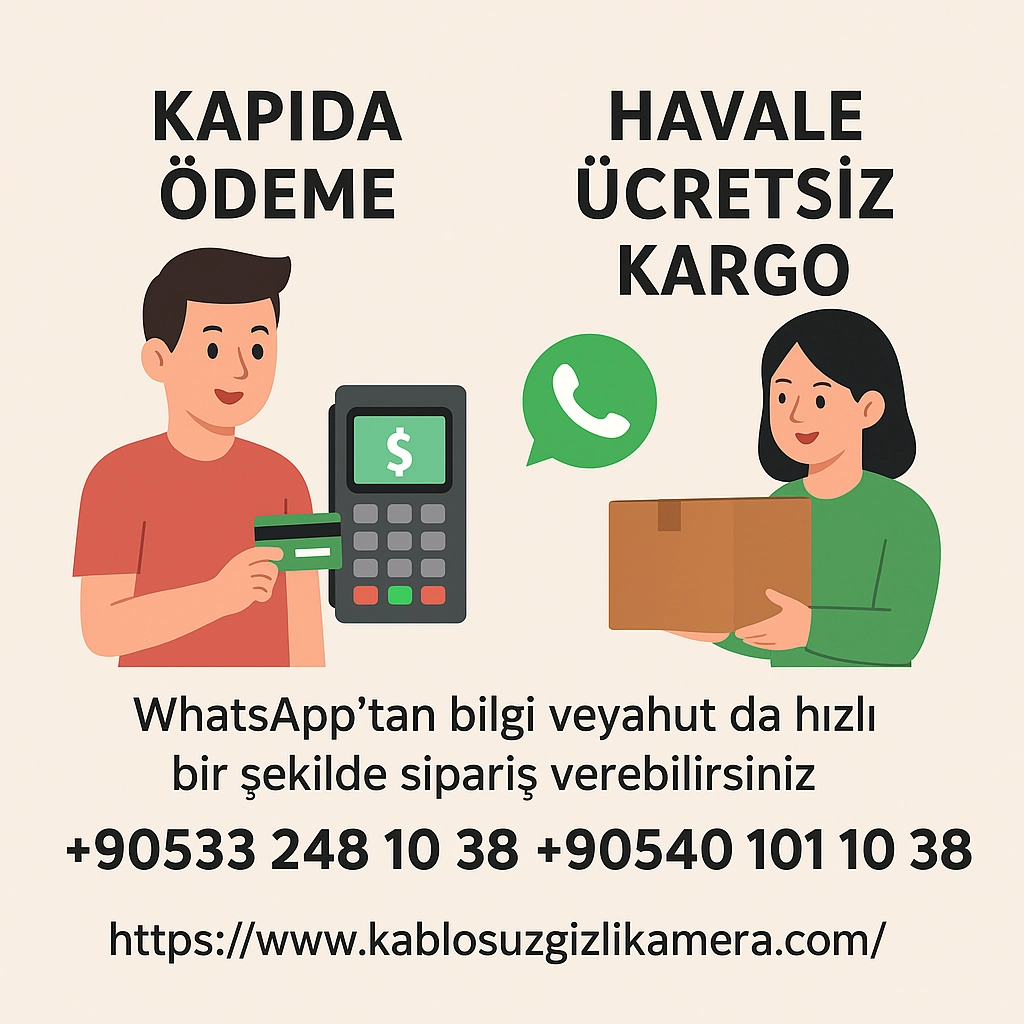 Beyaz 2’li Anahtar Kamera | WiFi Bakıcı Kamerası Full HD