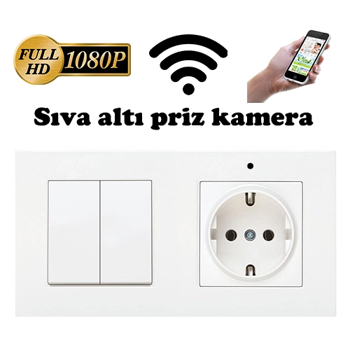 Sıva Altı Priz Gizli Kamera