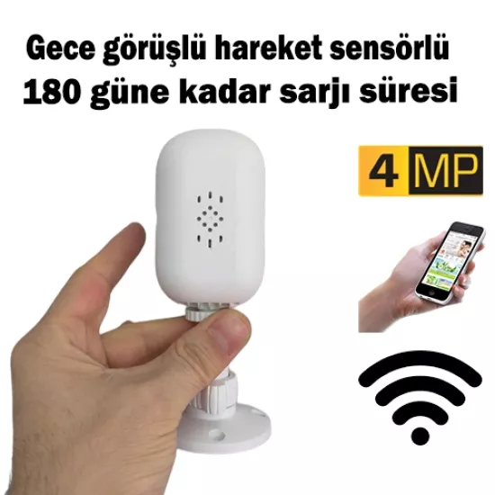 4MP çözünürlüklü Akıllı WiFi IP Kamera