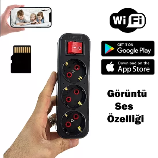 Kablosuz Priz Gizli Kamera | Wi-Fi iUzaktan izle