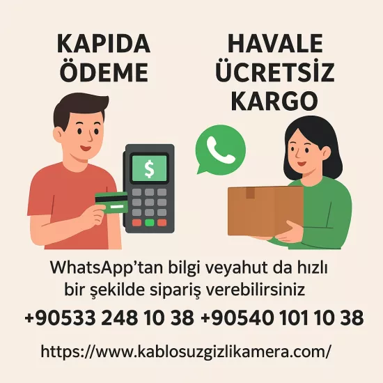 Beyaz 2’li Anahtar Kamera | WiFi Bakıcı Kamerası Full HD