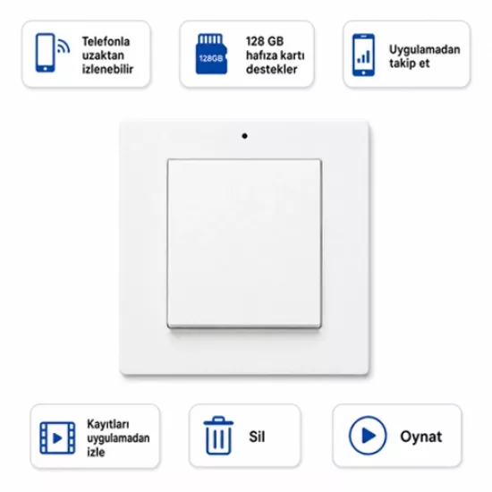 Tekli Anahtar Kamera – WiFi Bakıcı Kamerası