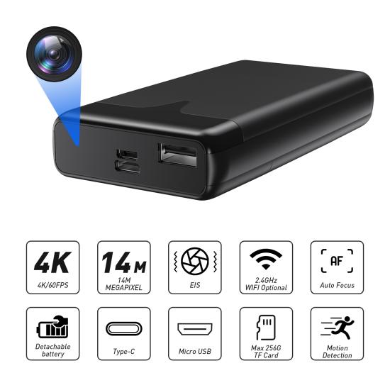 wifi power bank gizli kamera