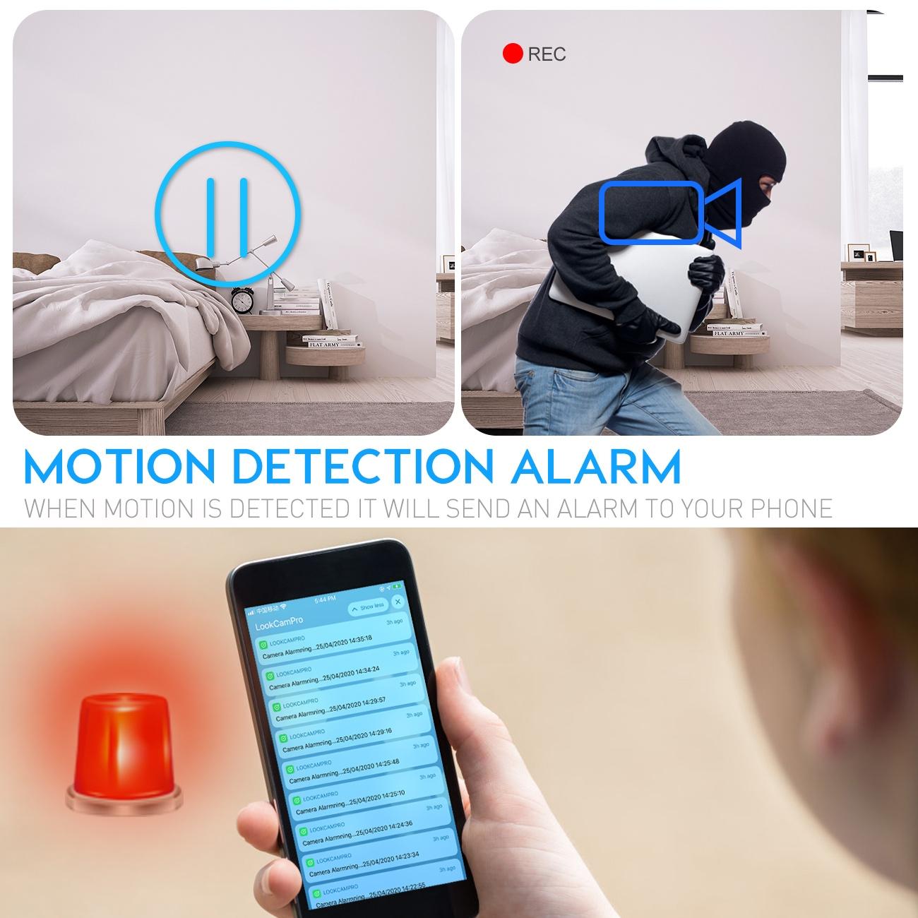4K WIFI Masa Saati Kamera